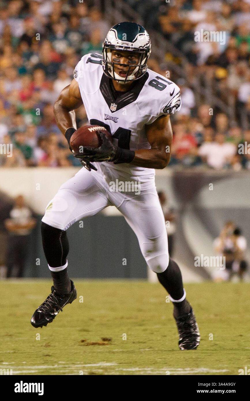 21 agosto 2014: Il wide receiver dei Philadelphia Eagles Jordan Matthews (81) in azione durante la gara di pre-stagione tra Pittsburgh Steelers e Philadelphia Eagles al Lincoln Financial Field di Philadelphia, Pennsylvania. (Christopher Szagola/Cal Sport Media)(immagine di credito: © Chris Szagola/Cal Sport Media/ZUMAPRESS.com) Foto Stock