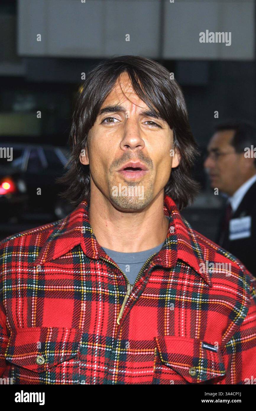 Agosto 22, 2002 - Los Angeles, California, Stati Uniti d'America - K25916TR - la schermatura del settore "UN'ORA SAMUEL GOLDWIN THEATER, Beverly Hills, CA 08-22-02. TOM RODRIGUEZ/ 2002.ANTHONY KIDIS Red Hot Chili Peppers(Immagine di credito: © Globo foto/ZUMAPRESS.com) Foto Stock