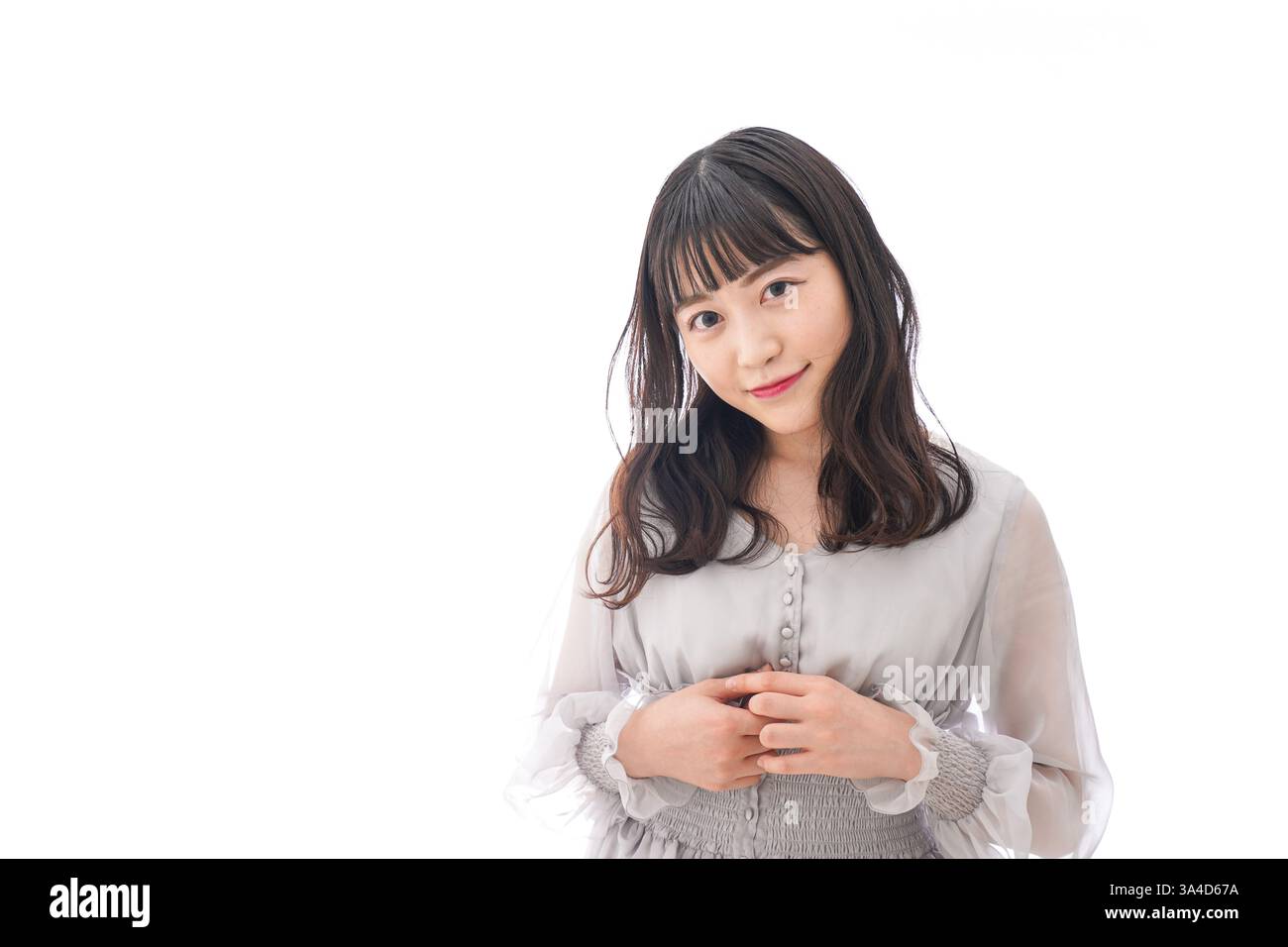 Giovane donna sorridente Ritratto Foto Stock