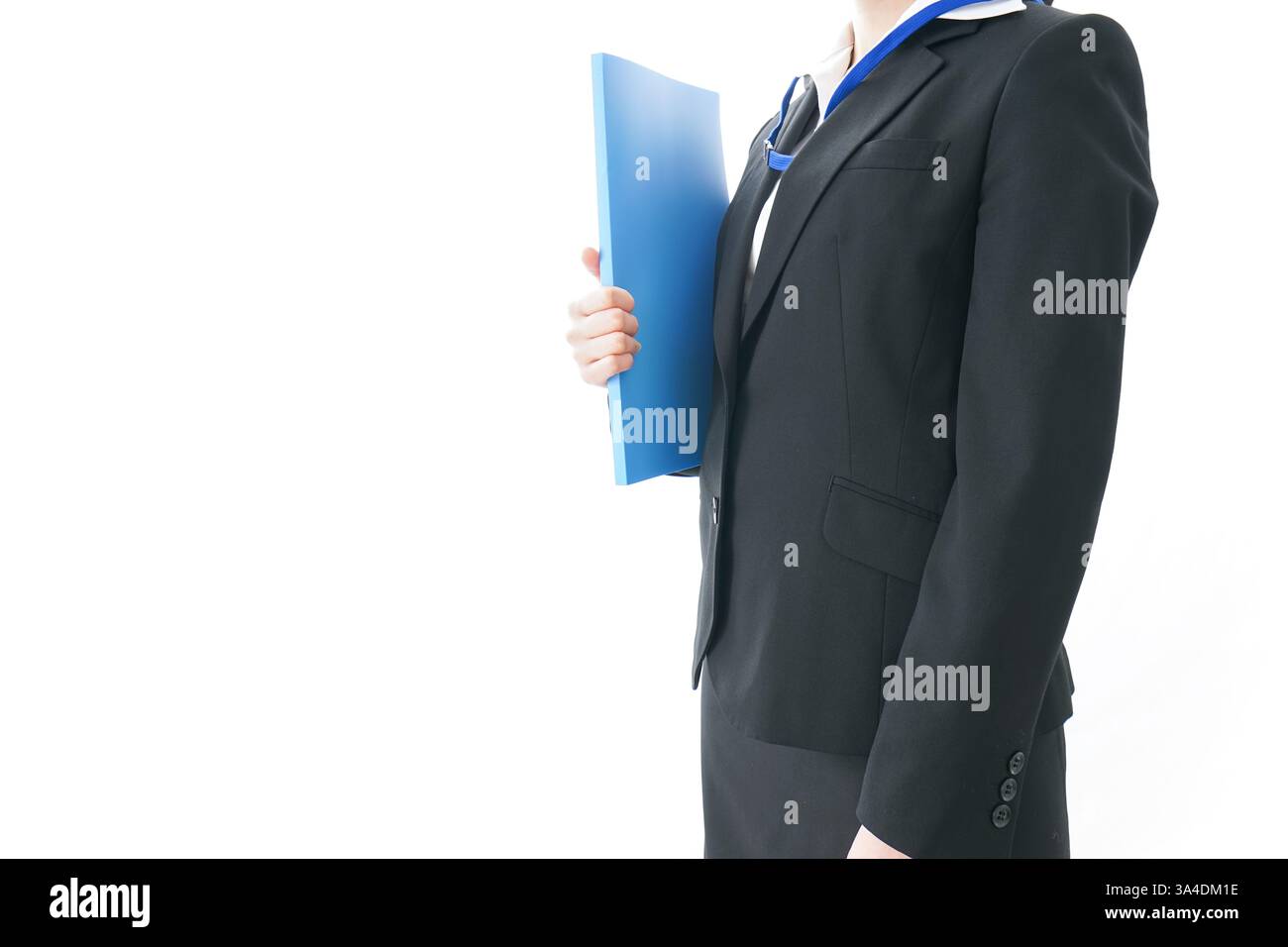 Donna che lavora in ufficio, immagine di lavoratrice temporanea Foto Stock