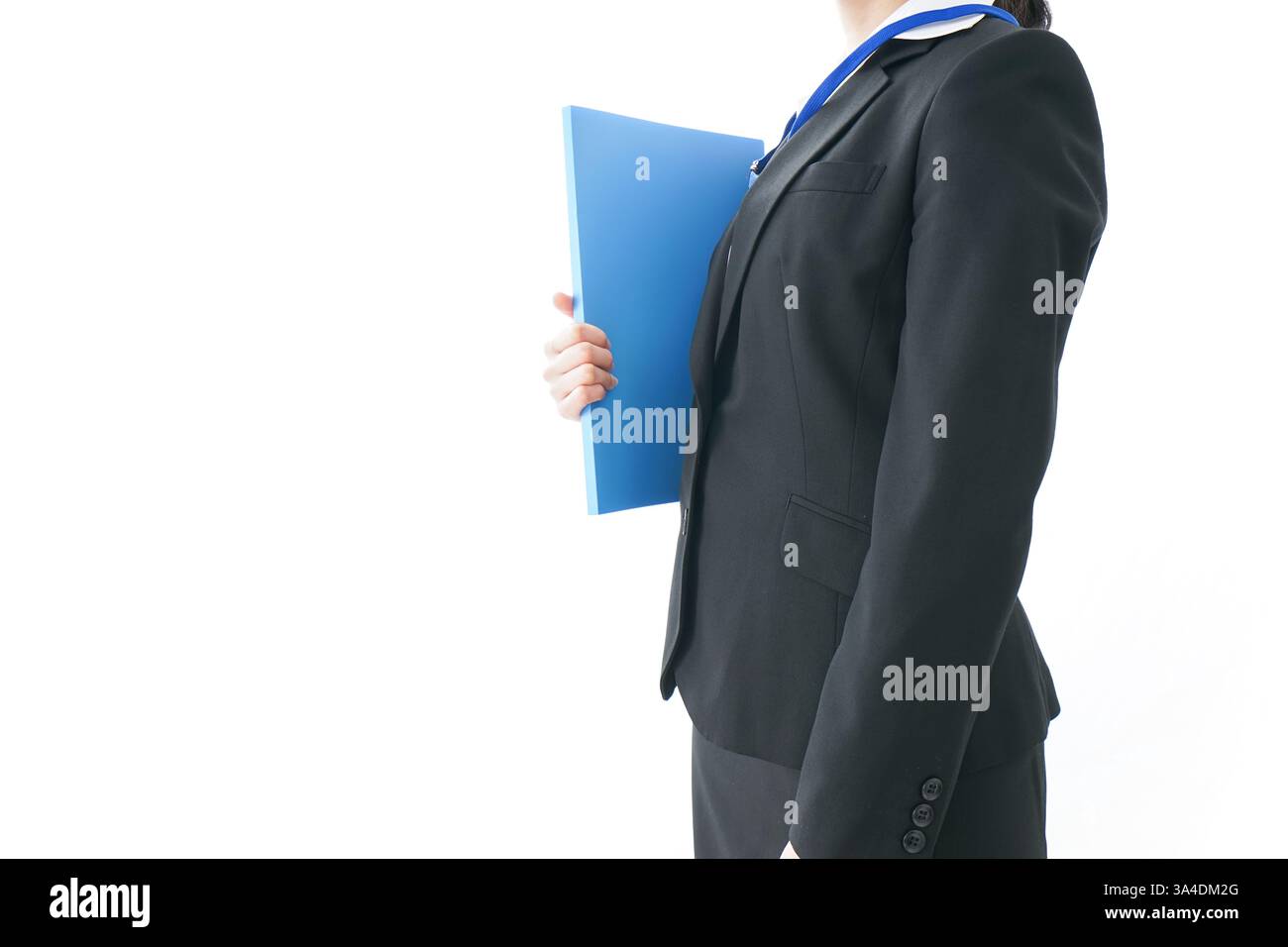 Donna che lavora in ufficio, immagine di lavoratrice temporanea Foto Stock