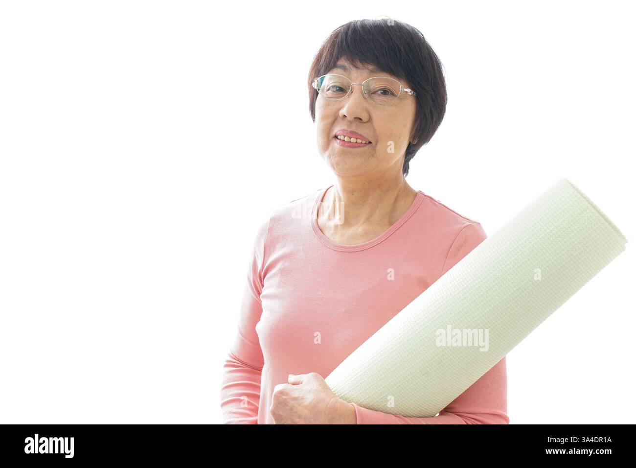 Le donne anziane fare yoga Foto Stock