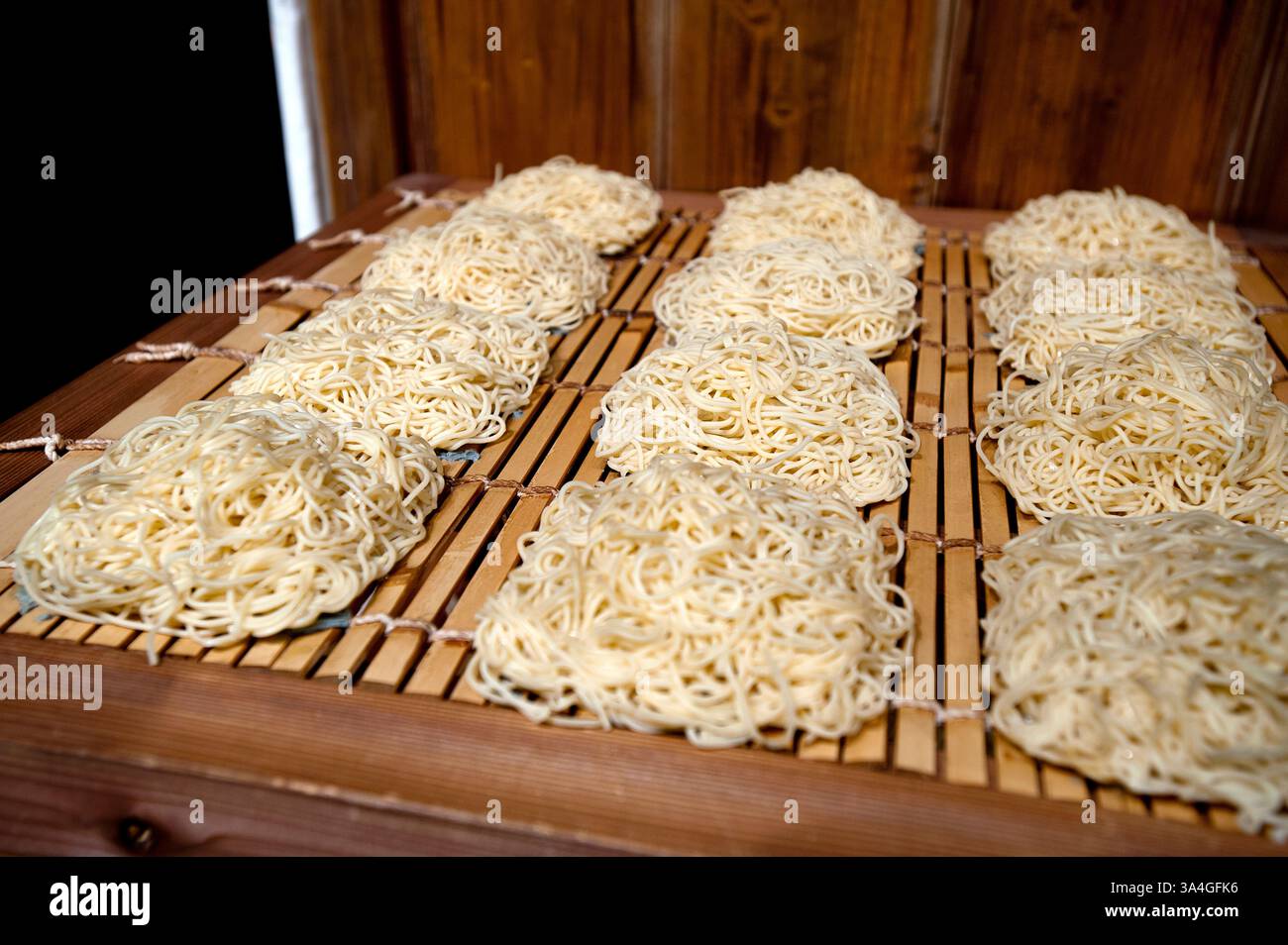 Il capannone di laboratorio di Ando Momofuku, fondatore della Nissin Food Company e inventore di Cup Noodles presso il Cup Noodles Museum di Yokohama, in Giappone. Foto Stock