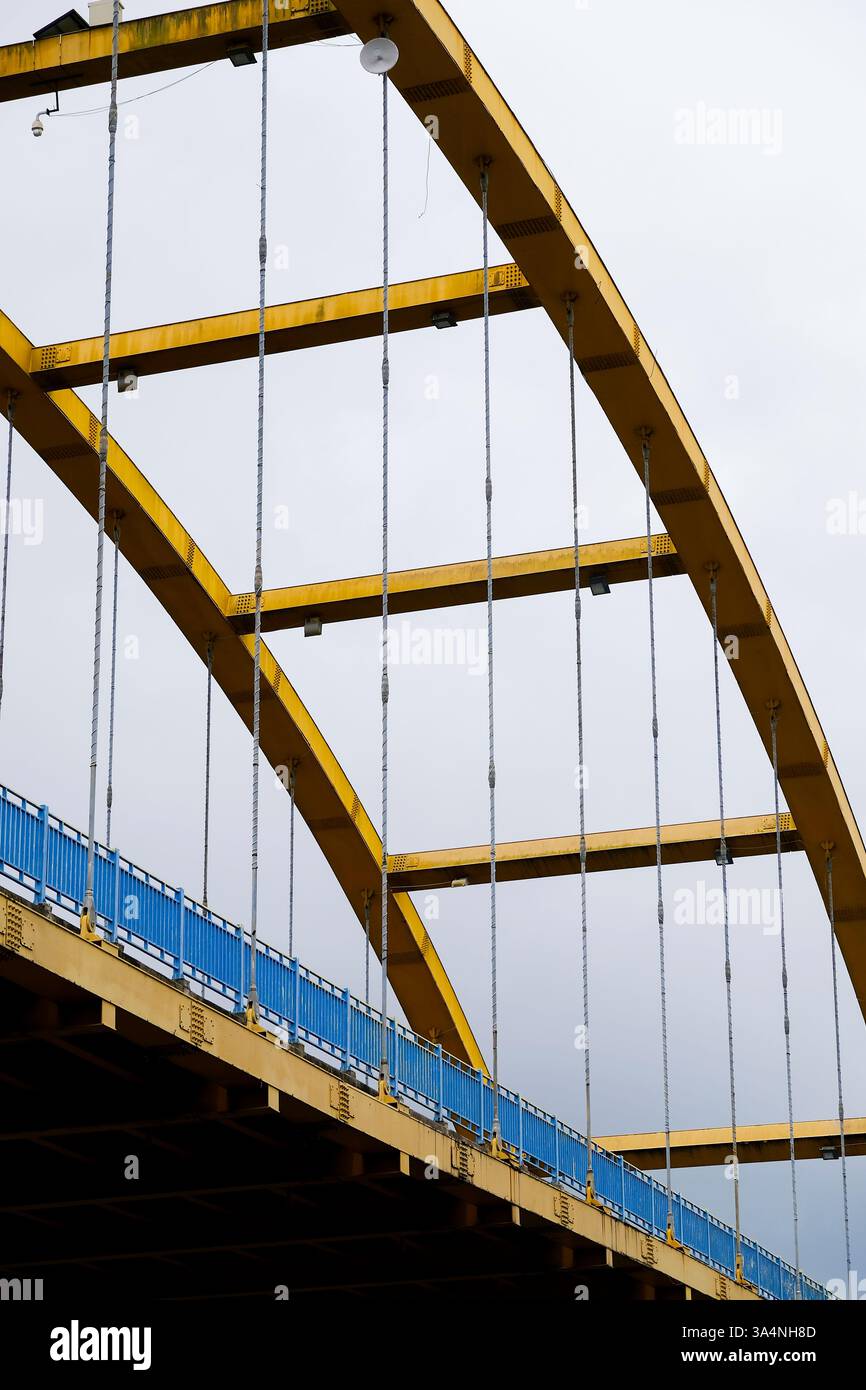 Primo piano del ponte Siak III a Pekanbaru. Foto Stock