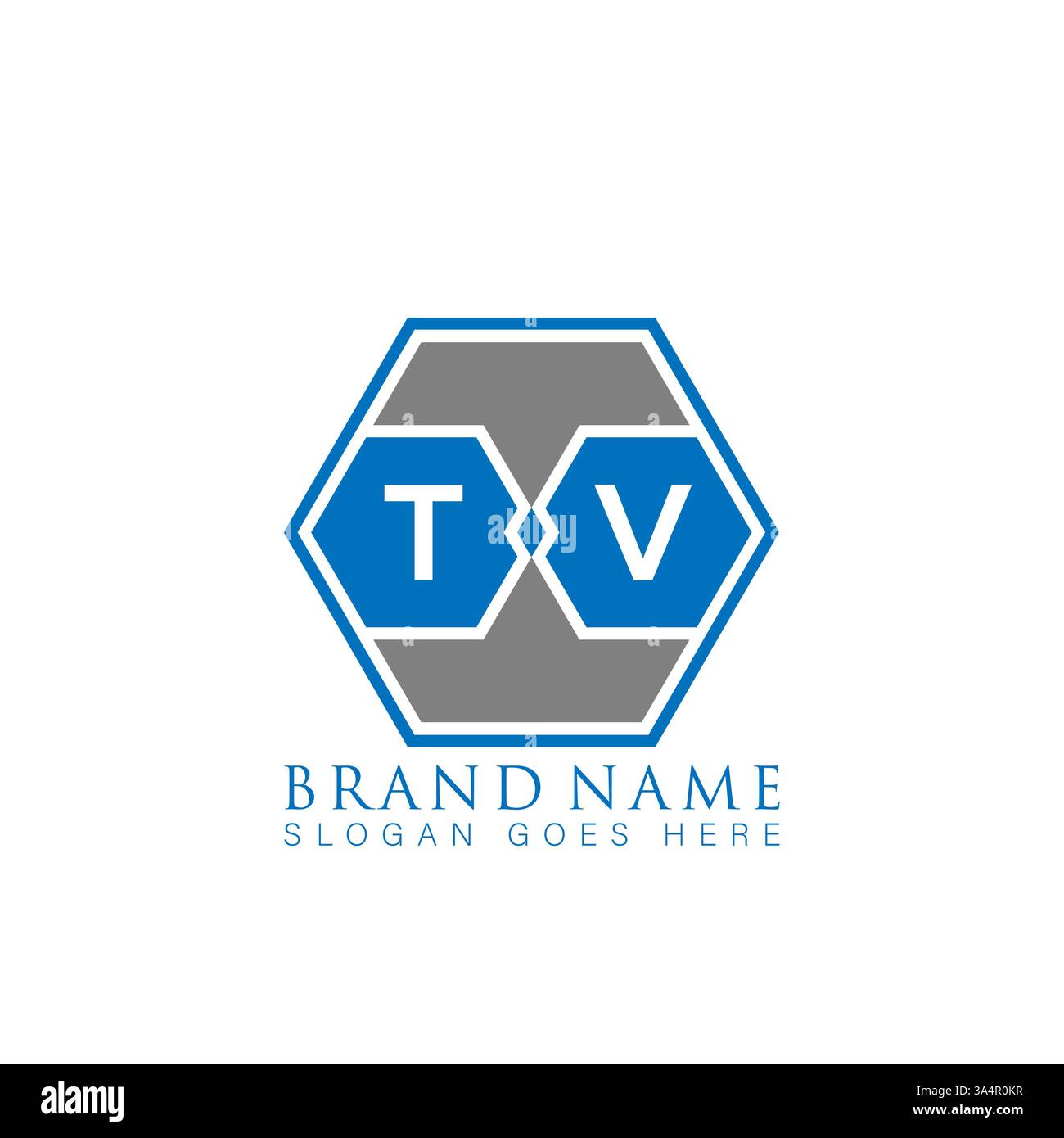 TV esclusivo design moderno con iniziali geometriche astratte, lettera vettoriale e logo. Logo del monogramma TV. Illustrazione Vettoriale