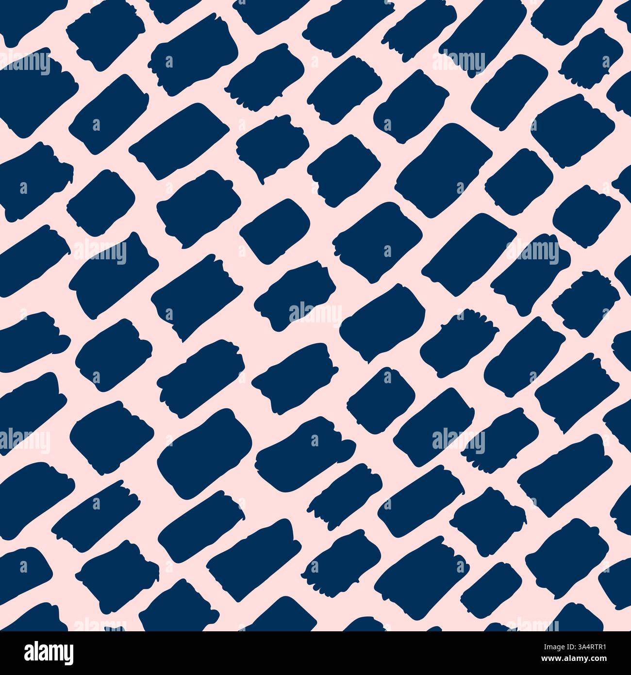 Motivo senza cuciture astratto vettoriale acquerello. Stampa in tessuto di moda su sfondo rosa chiaro. Trama grunge con inchiostro artistico. Rivestimento in tessuto alla moda Illustrazione Vettoriale