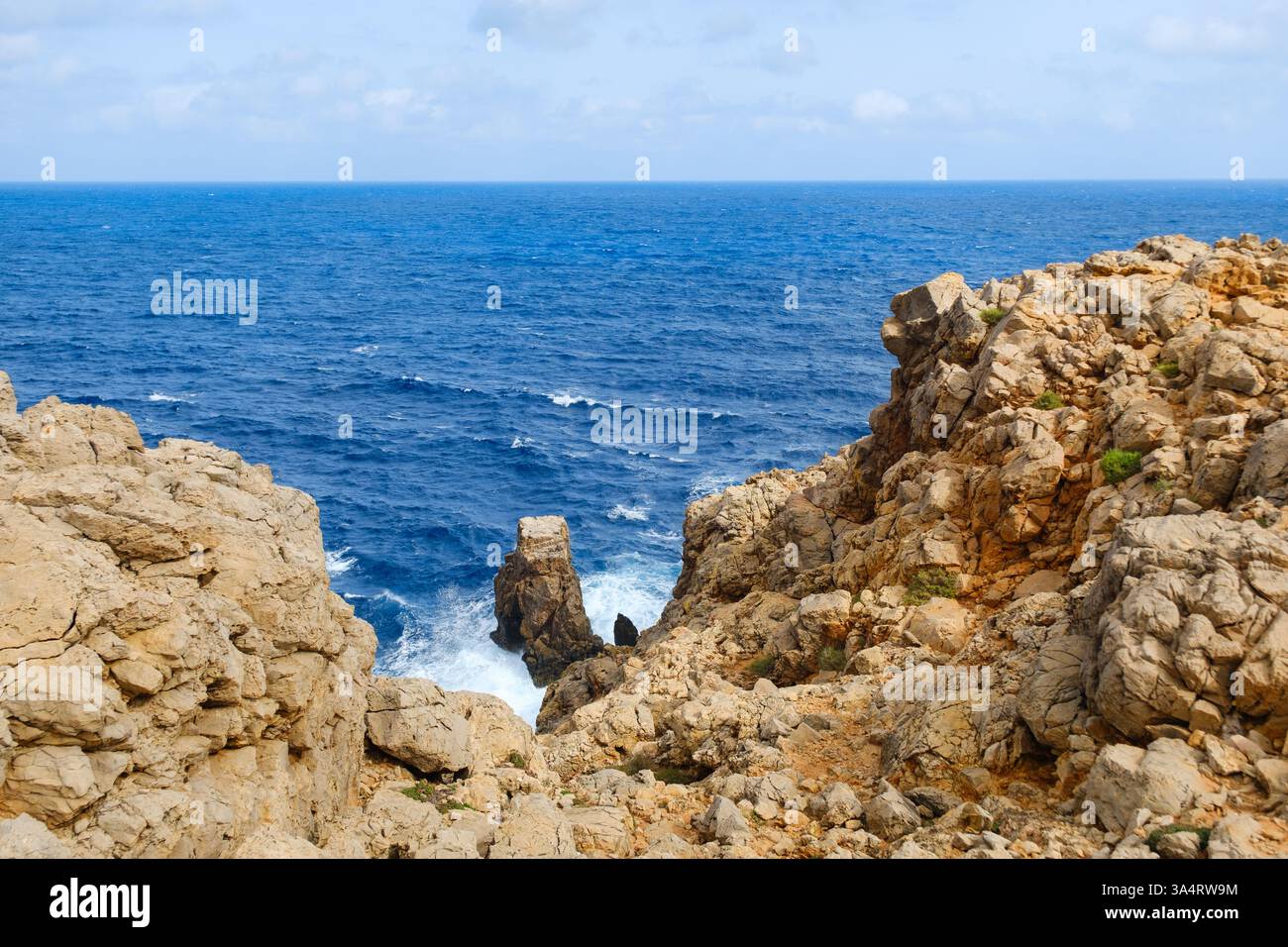 Far de Punta nati, Minorca, Illes Balears, Spagna Foto Stock