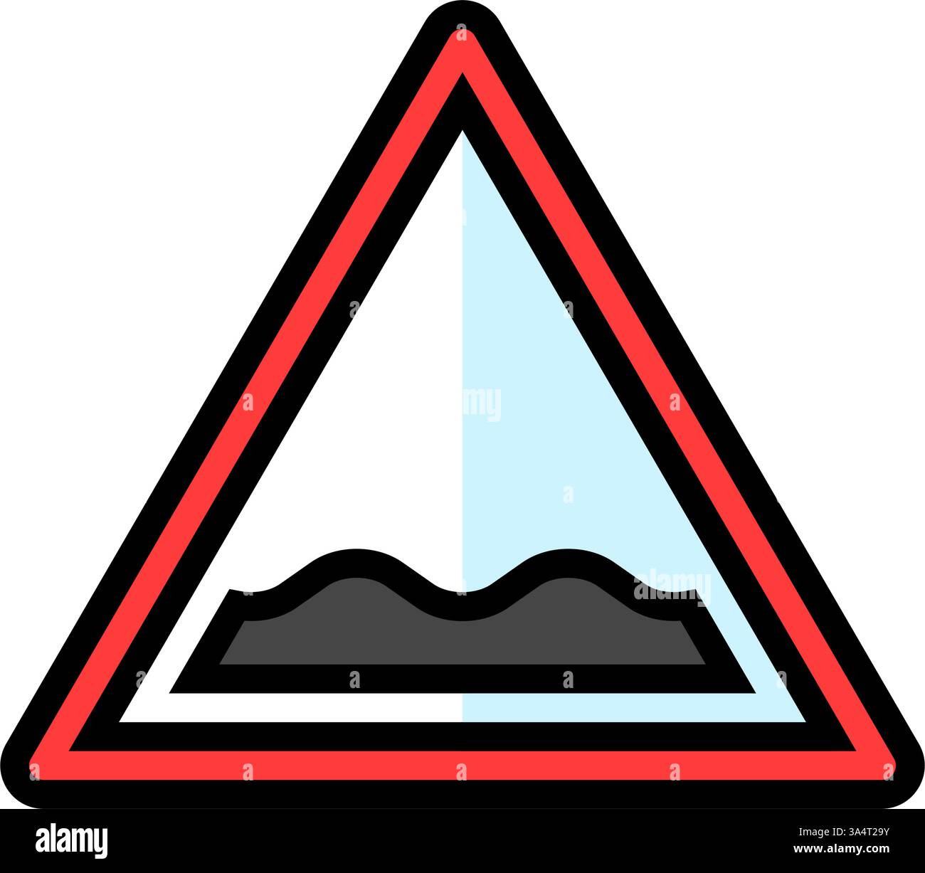 illustrazione vettoriale dell'icona colorata dei fori della vettura degli ostacoli alla guida Illustrazione Vettoriale