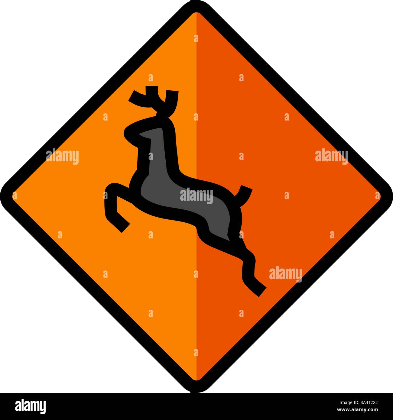 illustrazione vettoriale dell'icona del colore degli ostacoli che attraversano la fauna selvatica Illustrazione Vettoriale