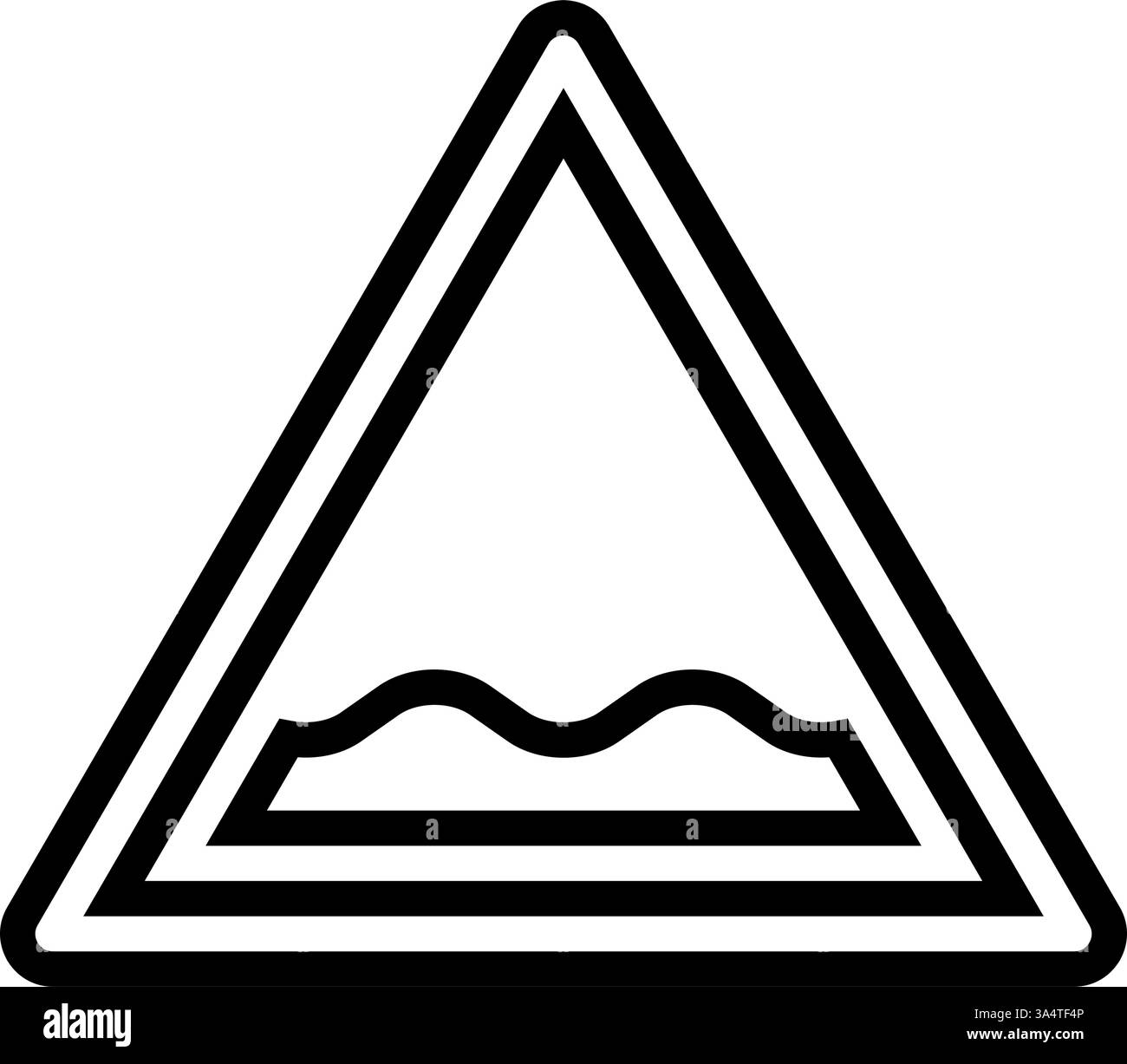 illustrazione vettoriale dell'icona della linea degli ostacoli alla guida della vettura Illustrazione Vettoriale