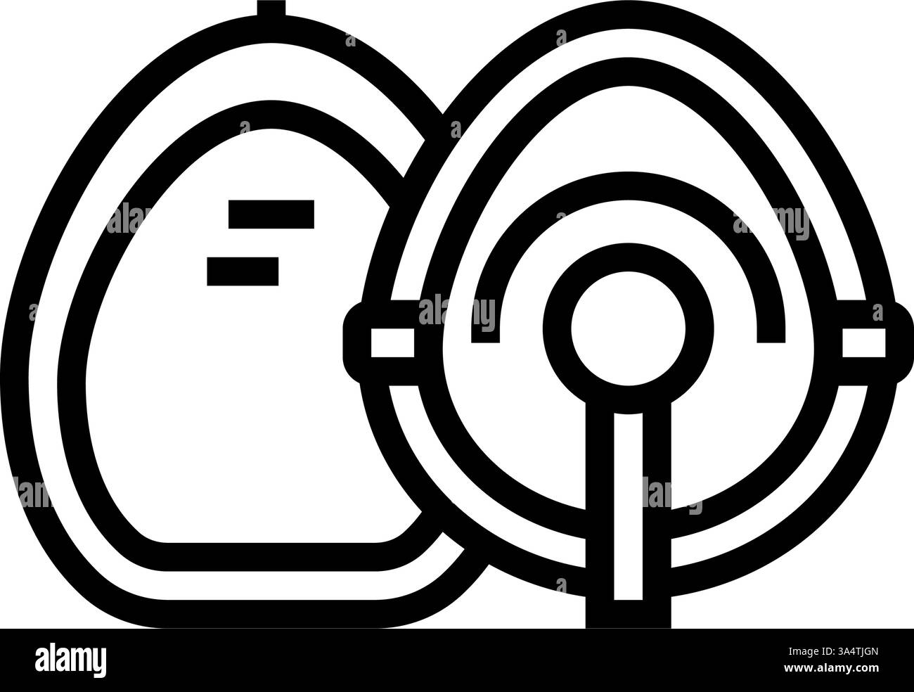 illustrazione vettoriale dell'icona della maschera di rianimazione cardiopolmonare Illustrazione Vettoriale