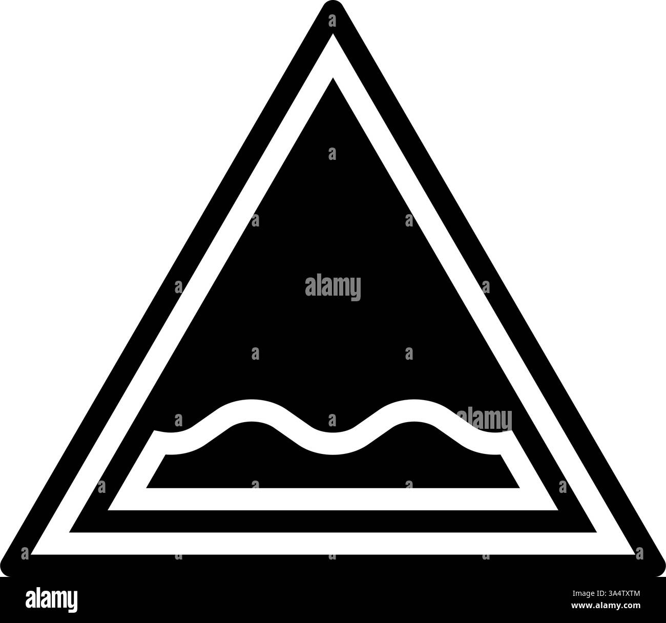 buche ostacoli alla guida della vettura illustrazione vettoriale dell'icona glifo Illustrazione Vettoriale