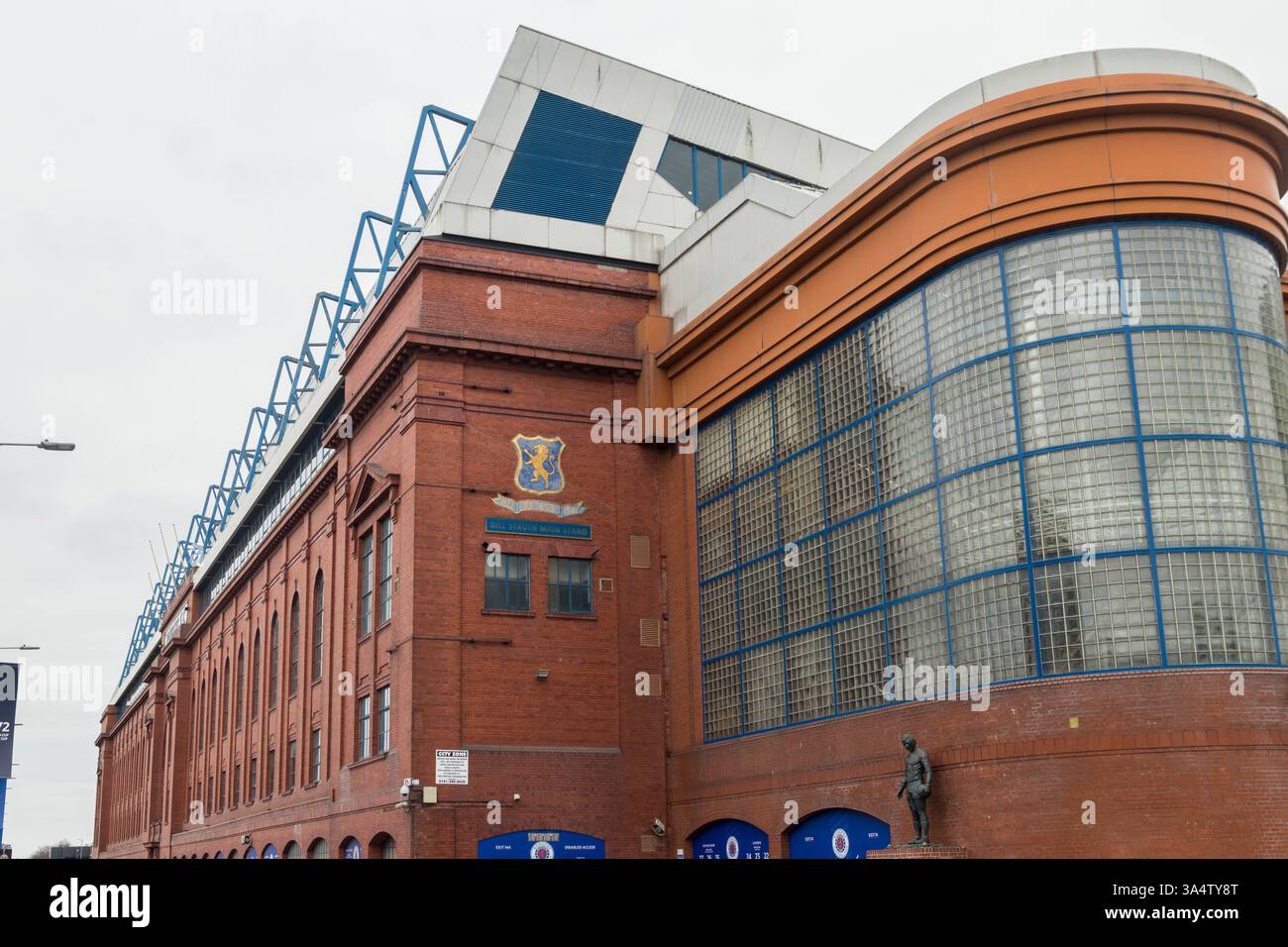 Edificio dello stadio Ibrox del Rangers Football Club Foto Stock