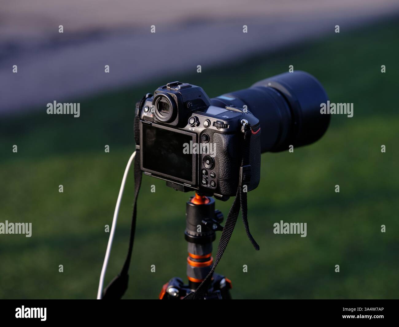 Markaryd, Kronoberg, Svezia. 8 marzo 2025. Nikon Z8 su un treppiede. Foto Stock