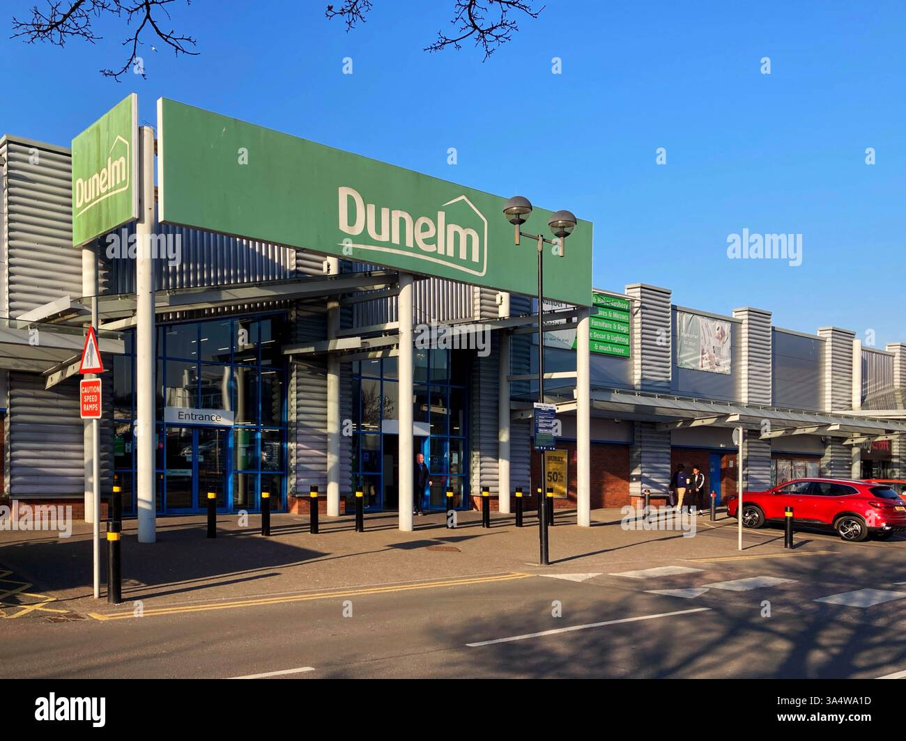 Dunelm Store presso il Retail Park, Regno Unito Foto Stock