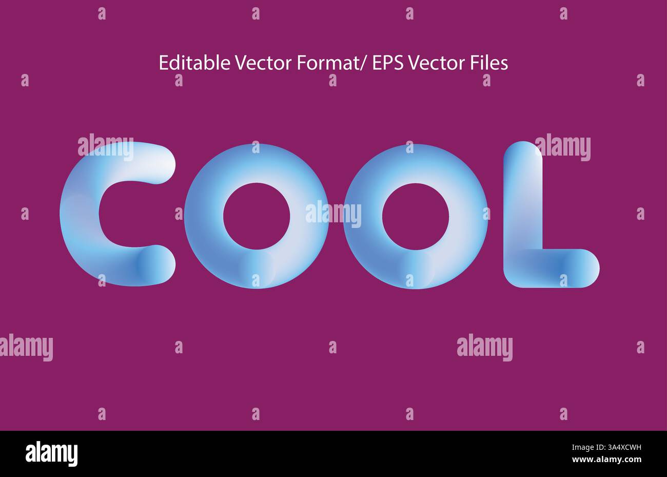 Stile di testo in sfondo con sfumatura vettoriale Illustrazione Vettoriale