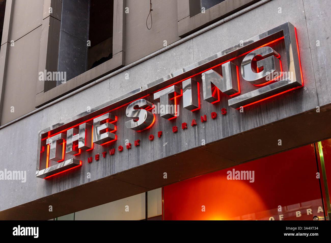 Il negozio di moda Sting. Lo Sting è diventato uno dei più grandi rivenditori di moda dei Paesi Bassi. Foto Stock