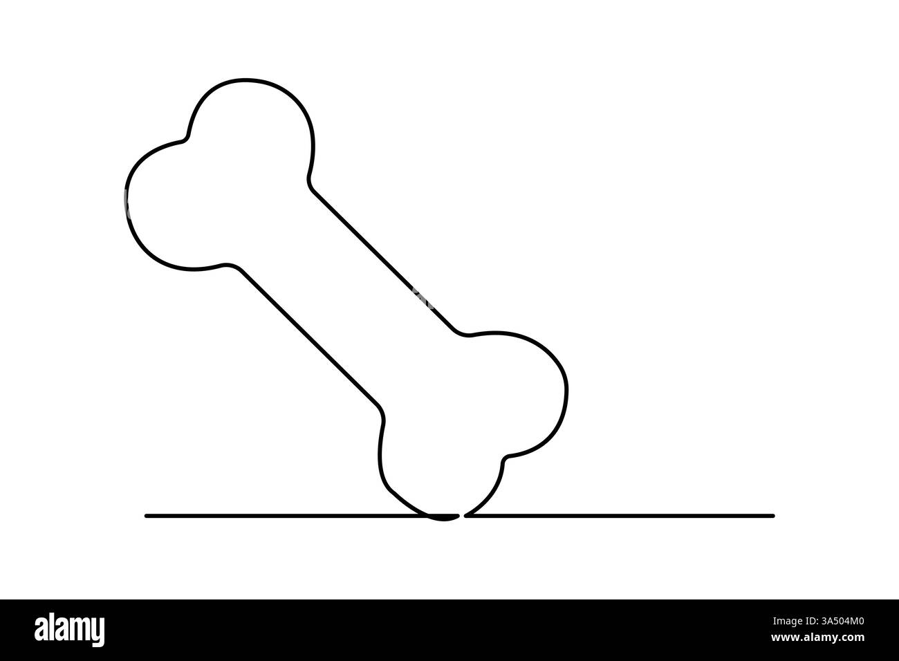 Disegno continuo di un'icona vettoriale del contorno isolato su un'unica linea Illustrazione Vettoriale