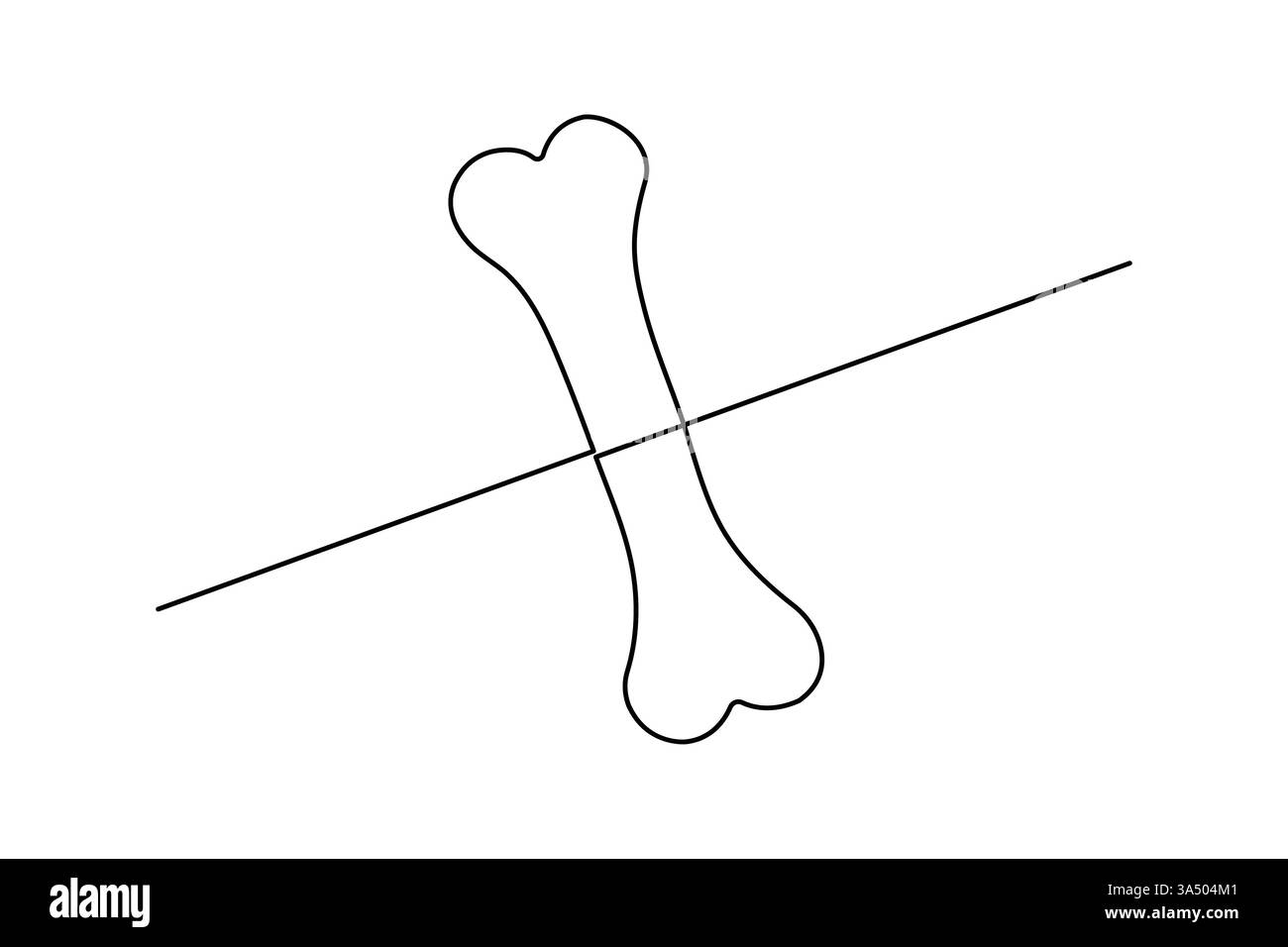 Disegno continuo di un'icona vettoriale del contorno isolato su un'unica linea Illustrazione Vettoriale