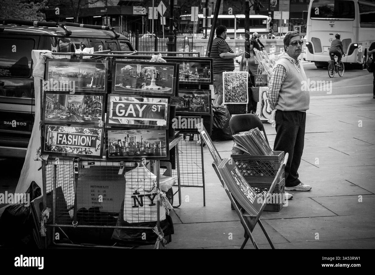 Venditore via Foto Stock