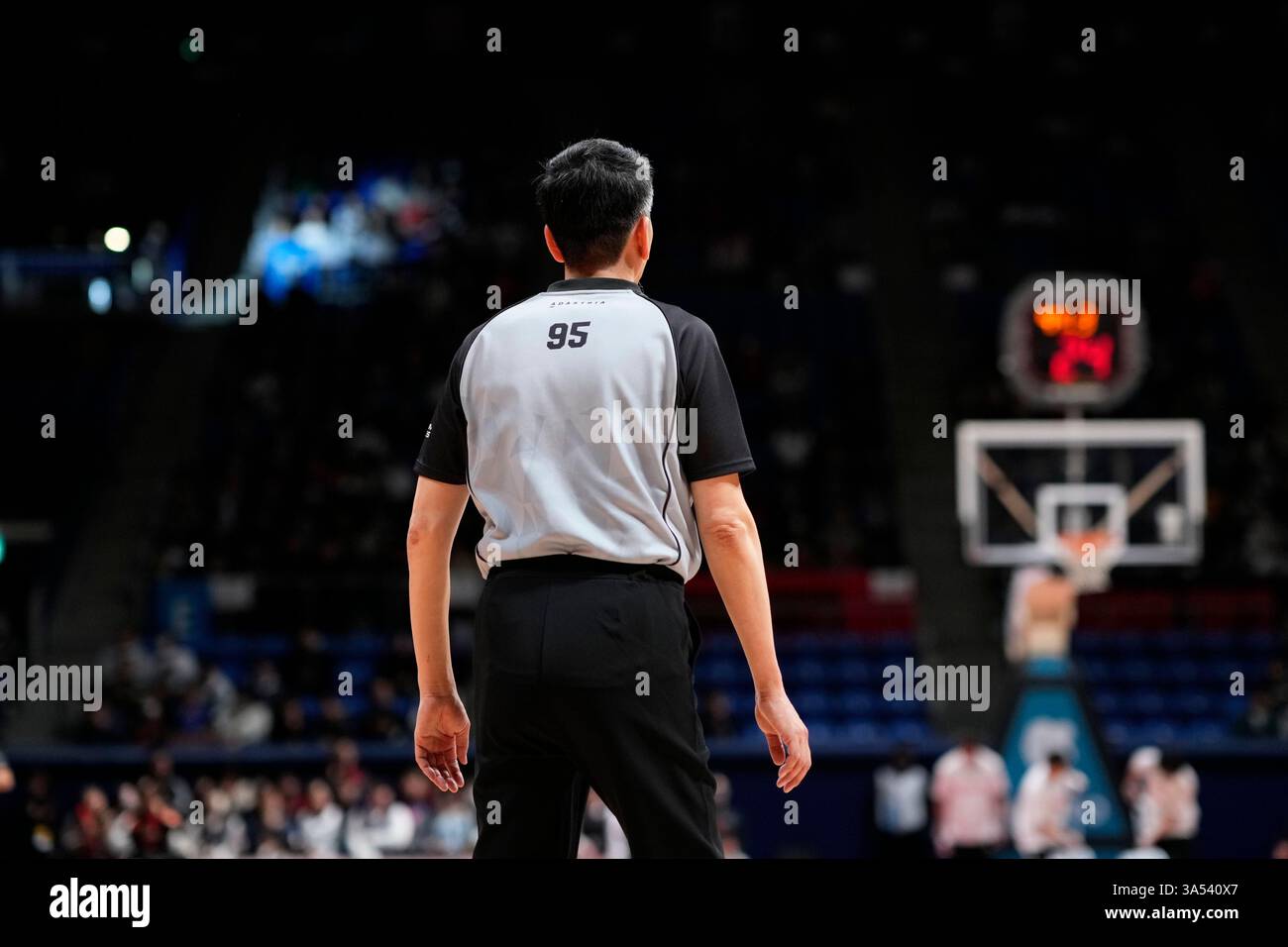 Ariake Colosseum, Tokyo, Giappone. 19 marzo 2025. Arbitro, 19 MARZO 2025 - Basket : 2024-25 B.. LEAGUE B1 gioco tra Alvark Tokyo 80-71 Yokohama B-Corsairs all'Ariake Colosseum di Tokyo, Giappone. Crediti: AFLO SPORT/Alamy Live News Foto Stock