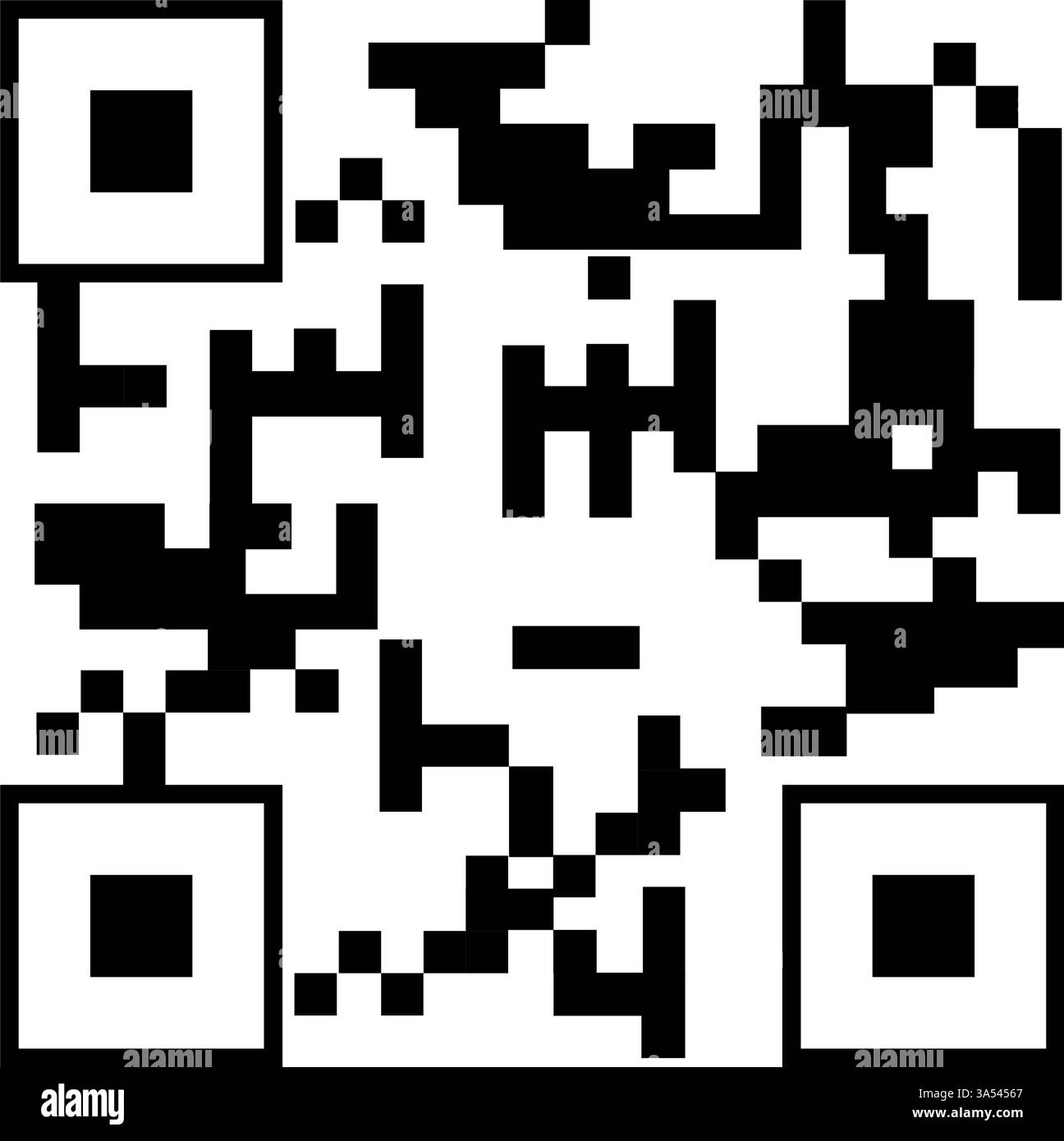 componi l'illustrazione vettoriale dell'etichetta del codice qr Illustrazione Vettoriale