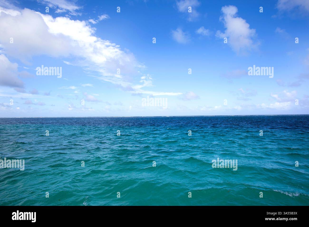 Cieli blu e mari blu in Messico Foto Stock