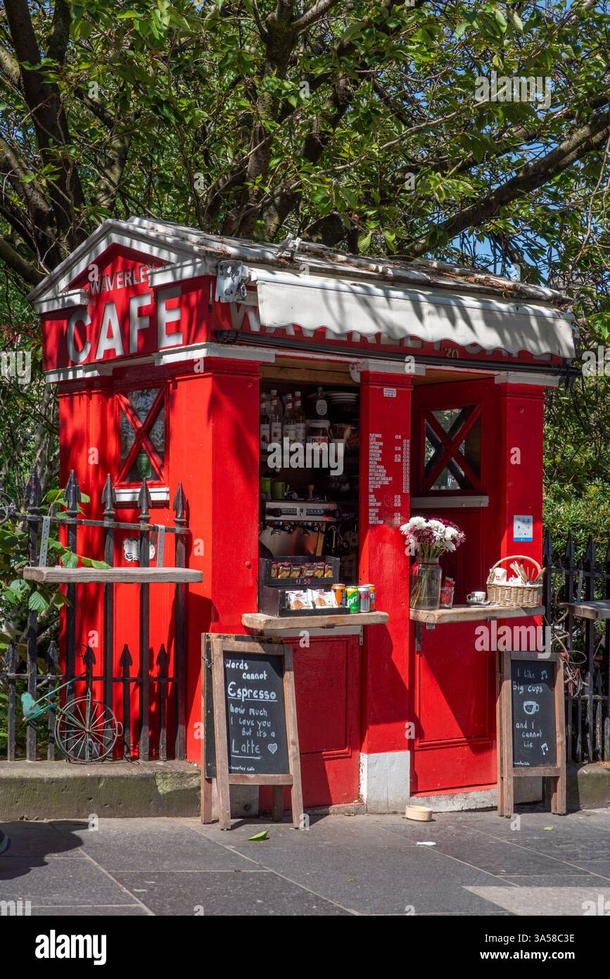 Caffetteria Waverley, Market Street, Edimburgo, Scozia Foto Stock