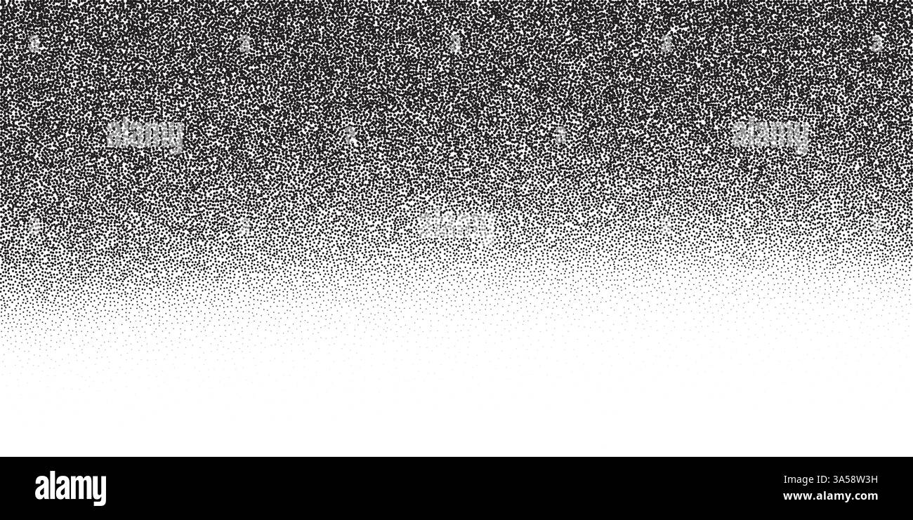 Sfondo granuloso e rumoroso con motivi astratti, con una texture vintage e angosciata. Sfumatura in bianco e nero con effetti polvere e macchie Illustrazione Vettoriale
