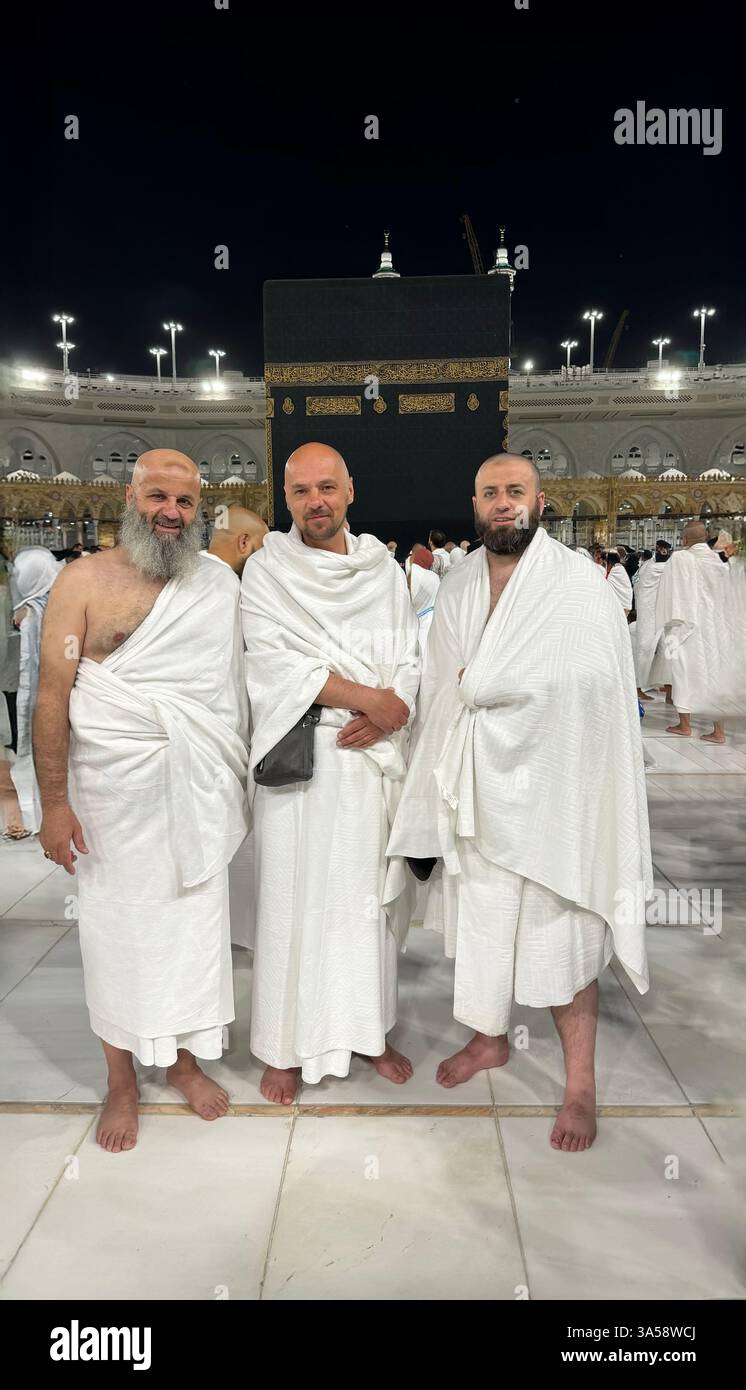 LOIJMK Sciarpa musulmana media pellegrinaggio maschile hajj abbigliamento cardigan pantaloni tinta unita set 2 pezzi 3 matrimonio, bianco, Taglia unica