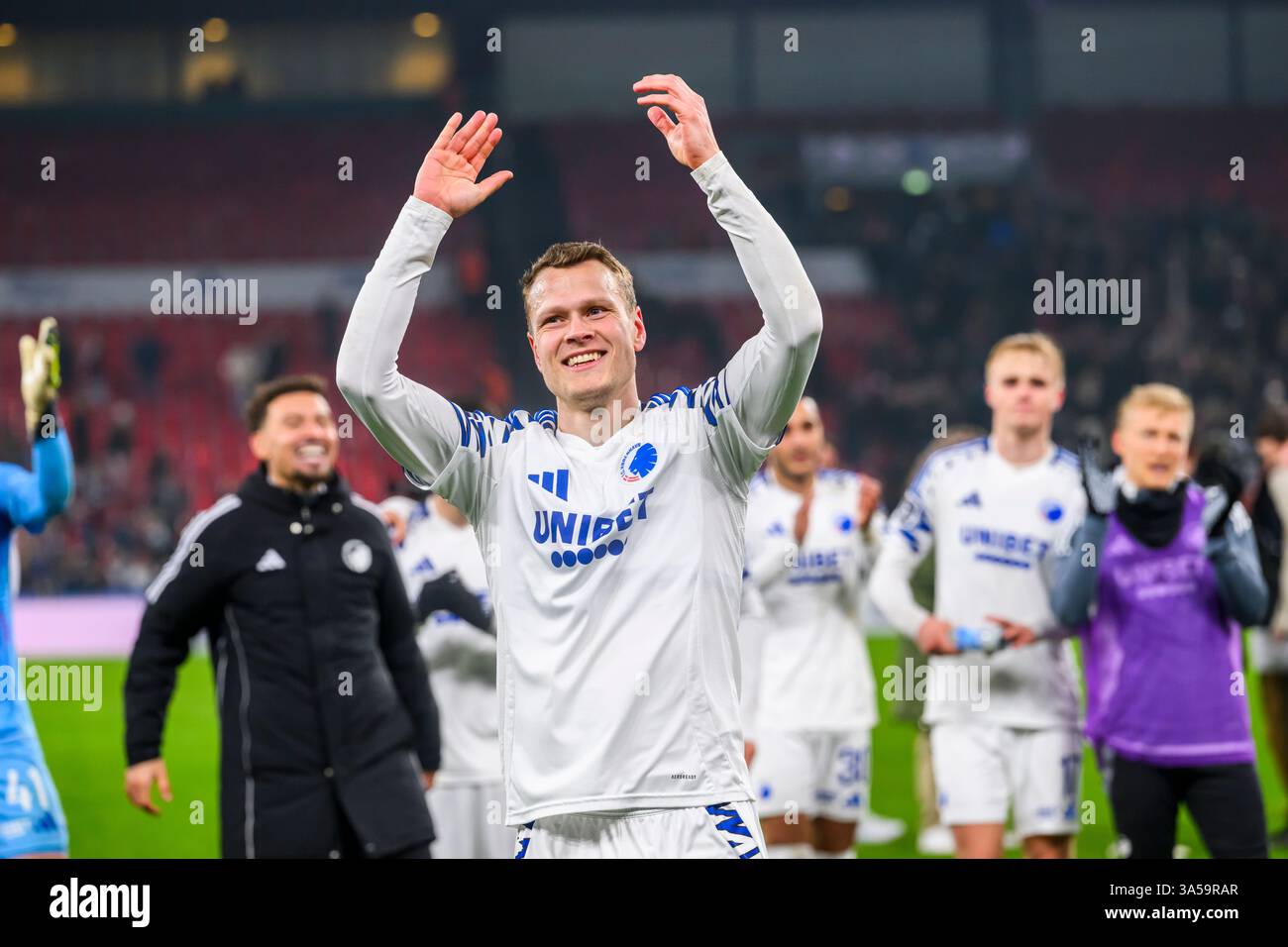 7 (FCK) - Viktor Claesson. Superliga: FC København vs FC Midtjylland - 23.02.2025. København, Danmark. 23 febbraio 2025. Regno Unito: Superliga: FC Copenh Foto Stock