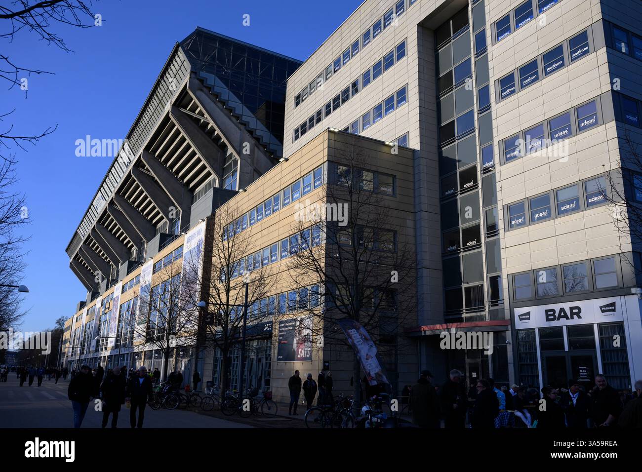 Parken. Superliga: FC København vs FC Midtjylland - 23.02.2025. København, Danmark. 23 febbraio 2025. Regno Unito: Superliga: FC Copenhagen vs FC Midtjyll Foto Stock