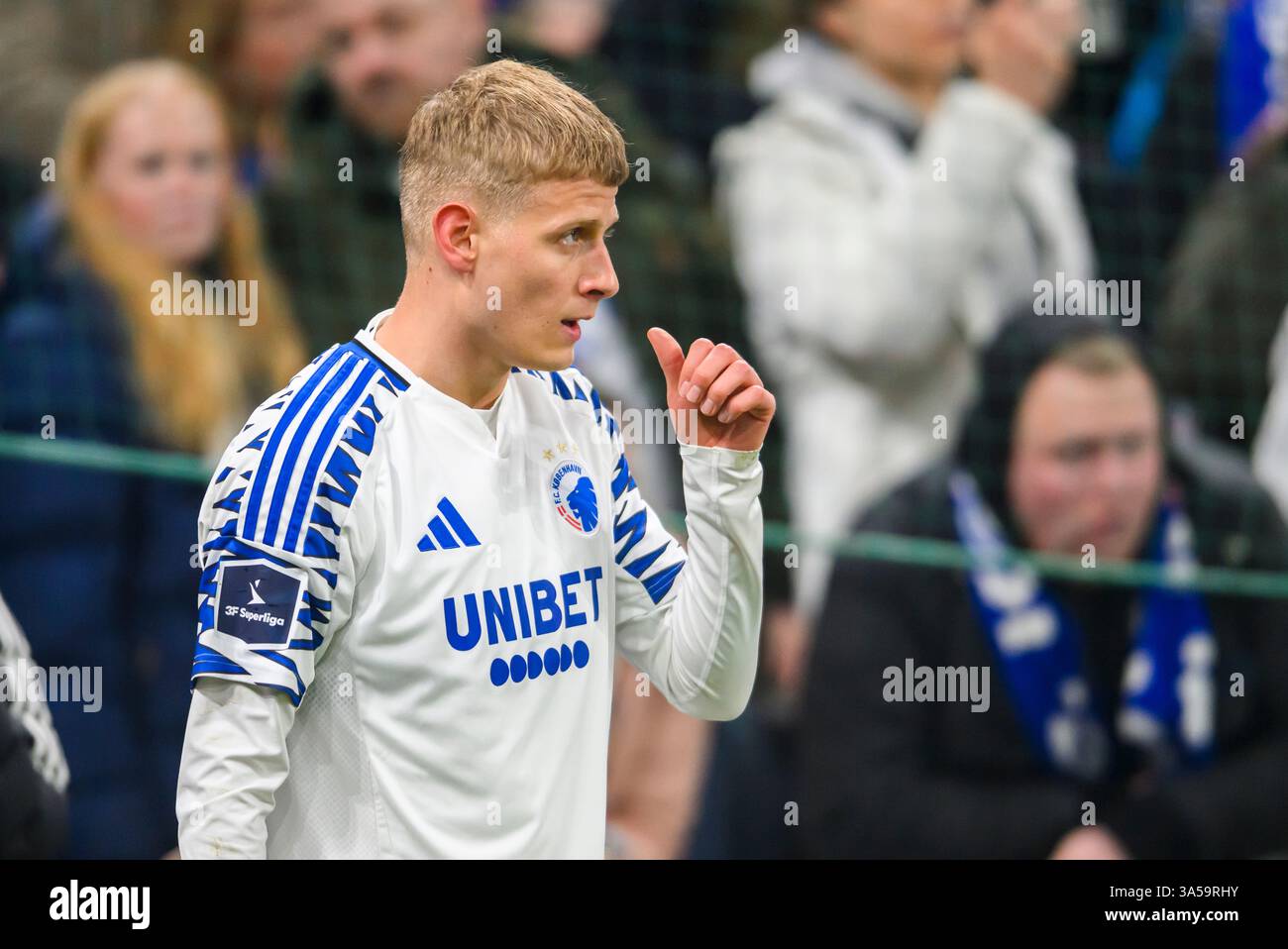 8 (FCK) - Magnus Mattsson. Superliga: FC København vs FC Midtjylland - 23.02.2025. København, Danmark. 23 febbraio 2025. Regno Unito: Superliga: FC Copenh Foto Stock