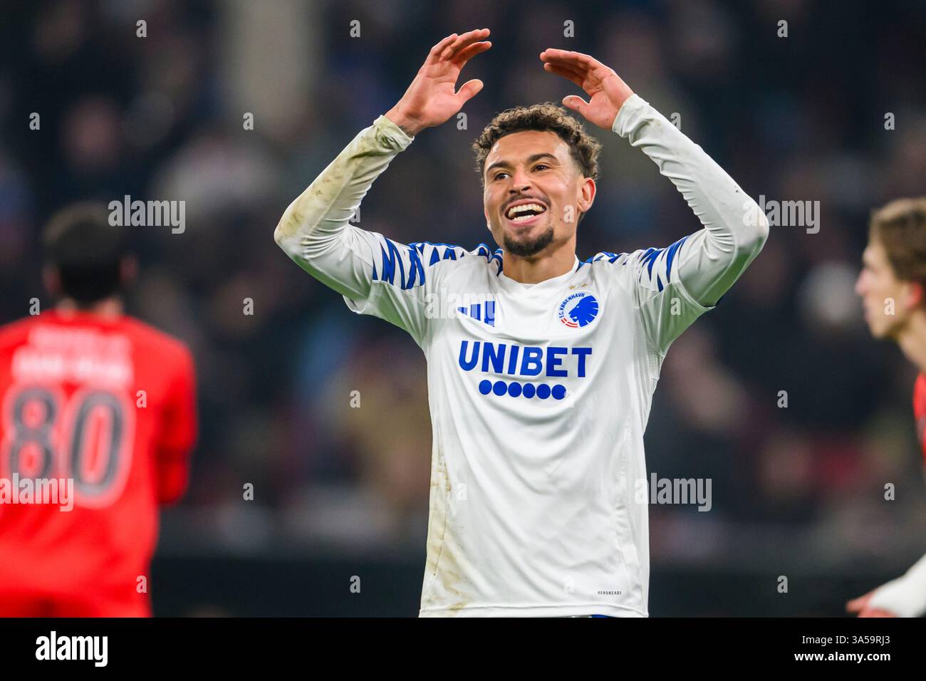 11 (FCK) - Jordan Larsson. Superliga: FC København vs FC Midtjylland - 23.02.2025. København, Danmark. 23 febbraio 2025. Regno Unito: Superliga: FC Copenh Foto Stock