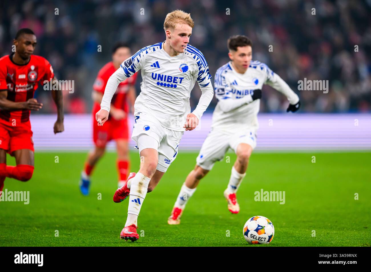 17 (FCK) - Victor Froholdt. Superliga: FC København vs FC Midtjylland - 23.02.2025. København, Danmark. 23 febbraio 2025. Regno Unito: Superliga: FC Copen Foto Stock
