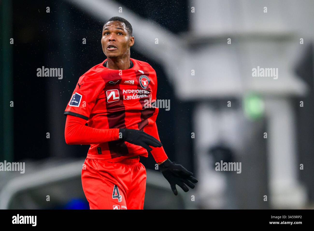 4 (FCM) - Ousmane Diao. Superliga: FC København vs FC Midtjylland - 23.02.2025. København, Danmark. 23 febbraio 2025. Regno Unito: Superliga: FC Copenhage Foto Stock