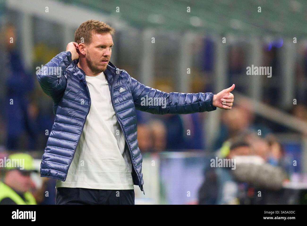 L'allenatore della DFB Julian Nagelsmann, Bundestrainer, Nationaltrainer, nella partita di UEFA Nations League 2025 ITALIA, Germania. , . Al 20 marzo 2025 a Mailand, Italia. Fotografo: ddp Images/STAR-Images credito: ddp media GmbH/Alamy Live News Foto Stock