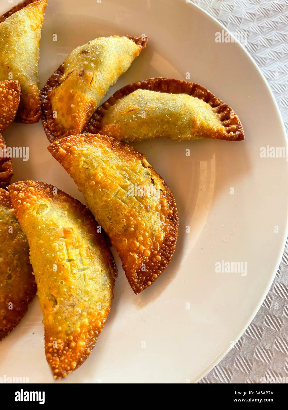 Empanadillas serve. Spagna. Foto Stock
