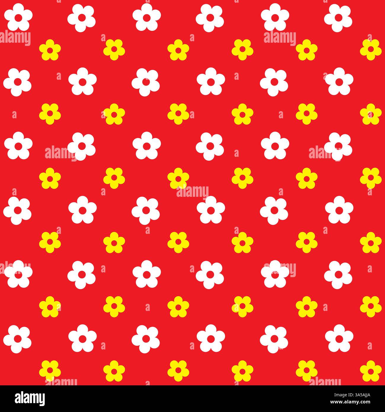 Fiore blu senza cuciture su sfondo bianco Illustrazione Vettoriale