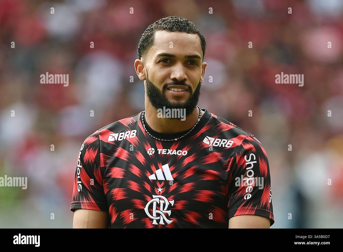 Rio de Janeiro, Brasile, 16 marzo 2025. Il giocatore Juninho della squadra Flamengo, durante la partita Flamengo vs Fluminense, per la finale del Carioca Cham Foto Stock