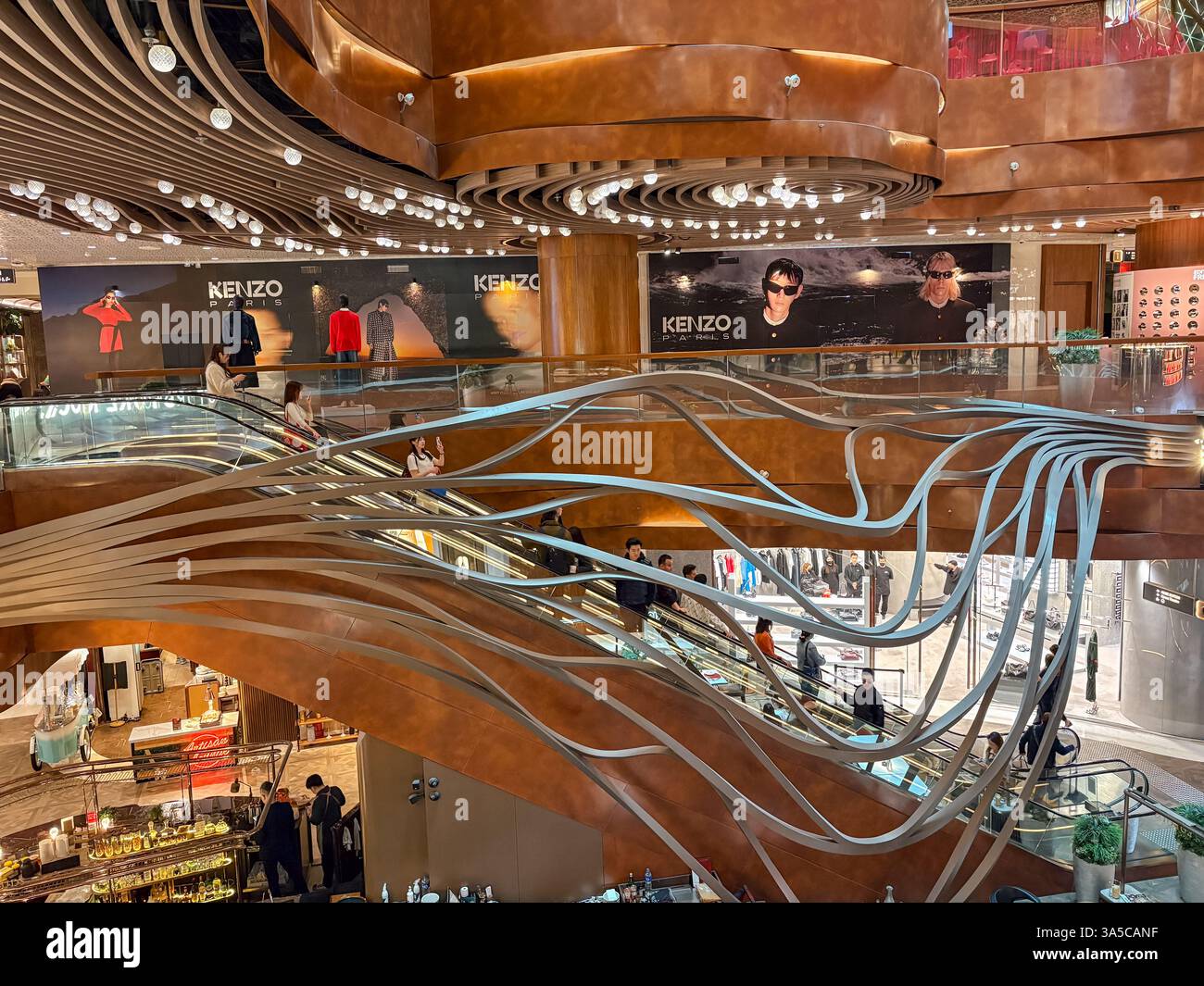 Scale mobili architettoniche K11 MUSEA Foto Stock