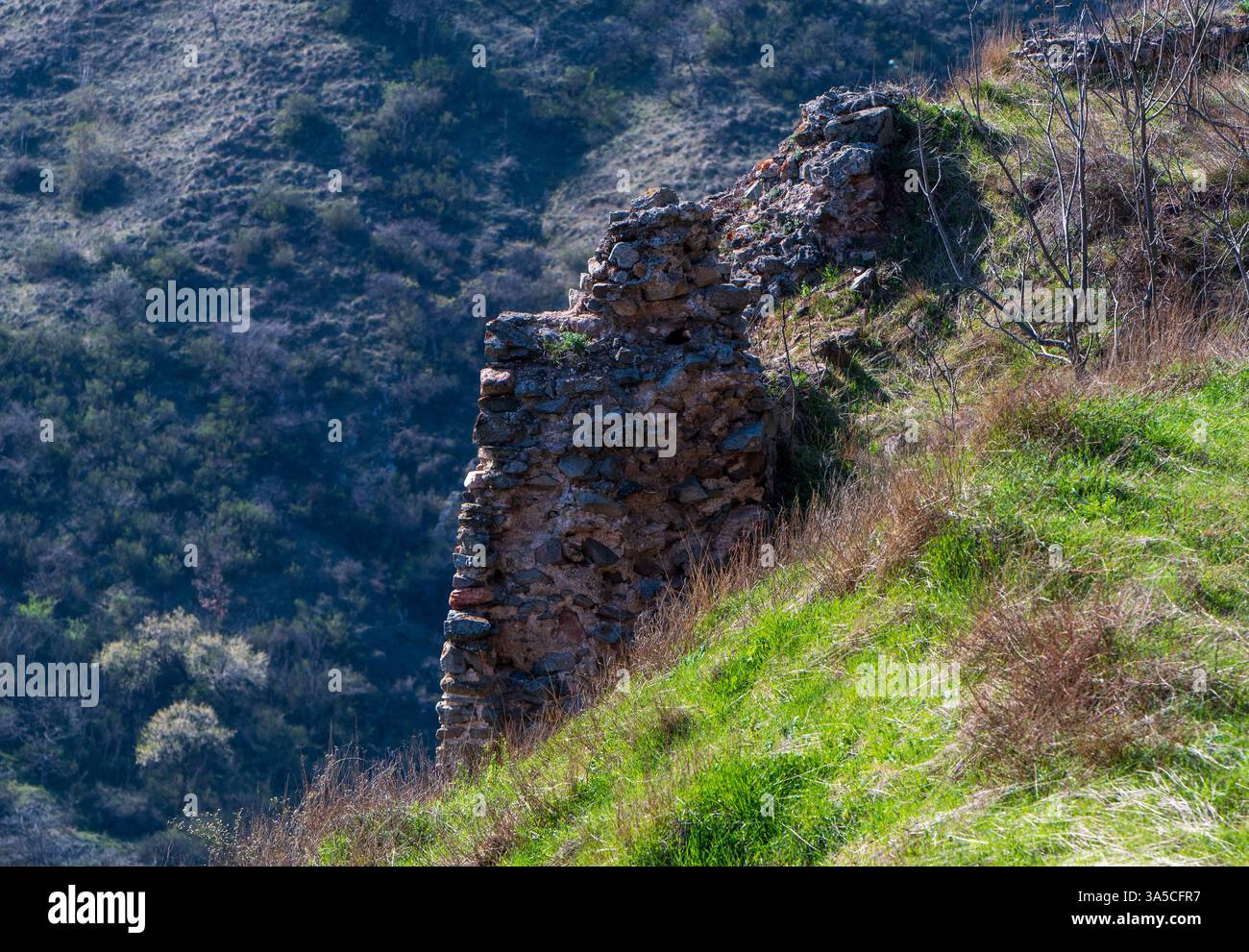Echi antichi - la fortezza rimane in primavera Foto Stock