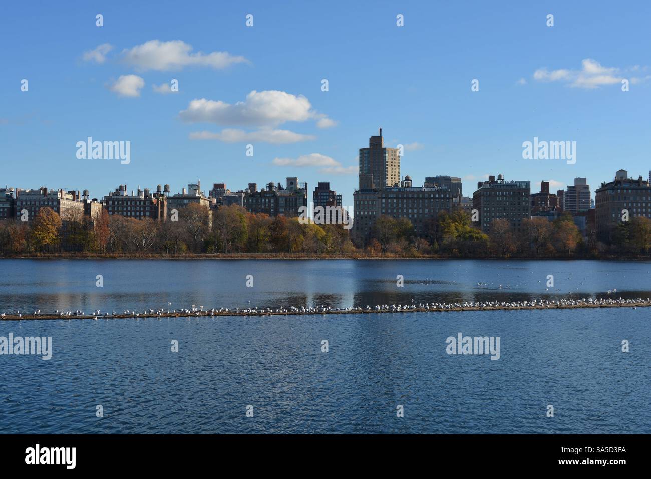 Jacqueline Kennedy Onassis Reservoir a Central Park Manhattan New York City Foto Stock