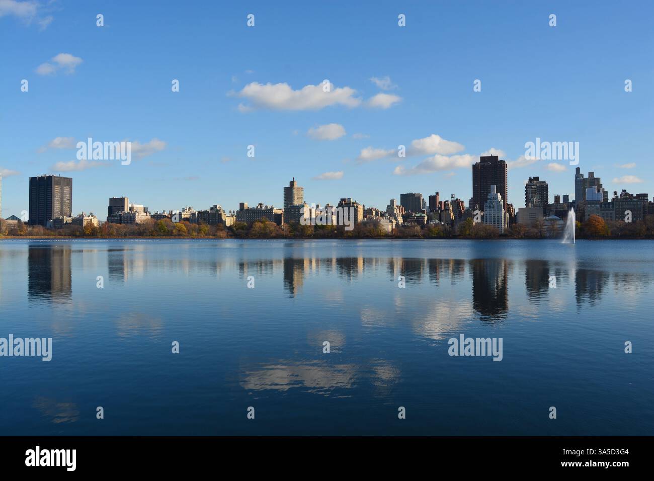 Jacqueline Kennedy Onassis Reservoir a Central Park Manhattan New York City Foto Stock
