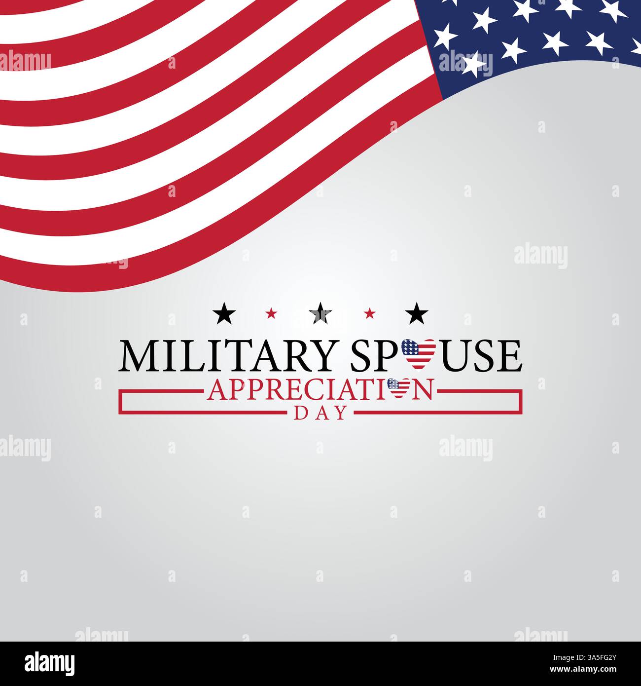 Gli Unsung Heroes riconoscono i coniugi militari nel loro giorno speciale Illustrazione Vettoriale