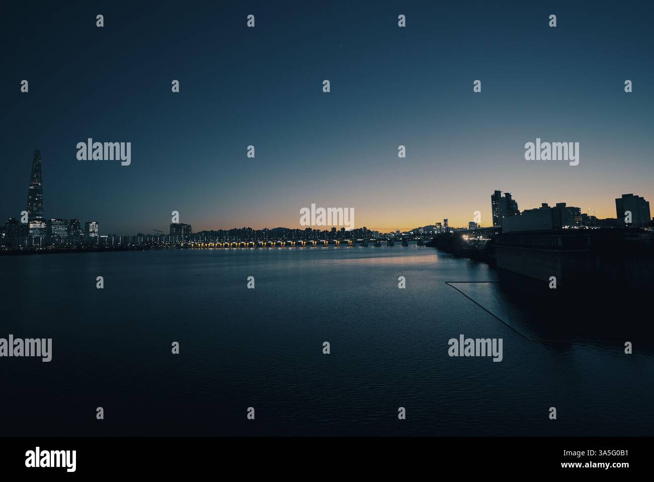 Lo skyline di Seoul Foto Stock