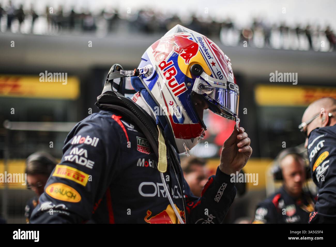 Durante la Formula 1 Heineken Chinese Grand Prix 2025, 2° round del Campionato del mondo di Formula 1 FIA 2025 dal 21 al 23 marzo 2025 sul circuito Internazionale di Shanghai, a Shanghai, in Cina Foto Stock