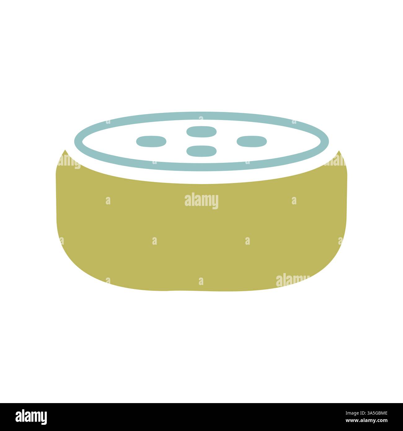 Altoparlante intelligente di piccole dimensioni con icona del vettore di riconoscimento vocale. Simbolo grafico per il design di applicazioni, logo, app e siti Web musicali e audio Illustrazione Vettoriale