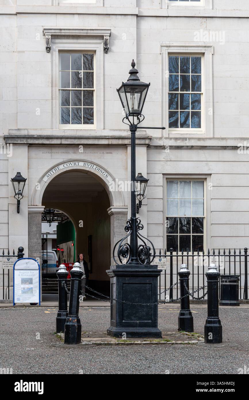 Mitre Court Buildings, barristers Chambers in Temple, Londra, Inghilterra, Regno Unito Foto Stock