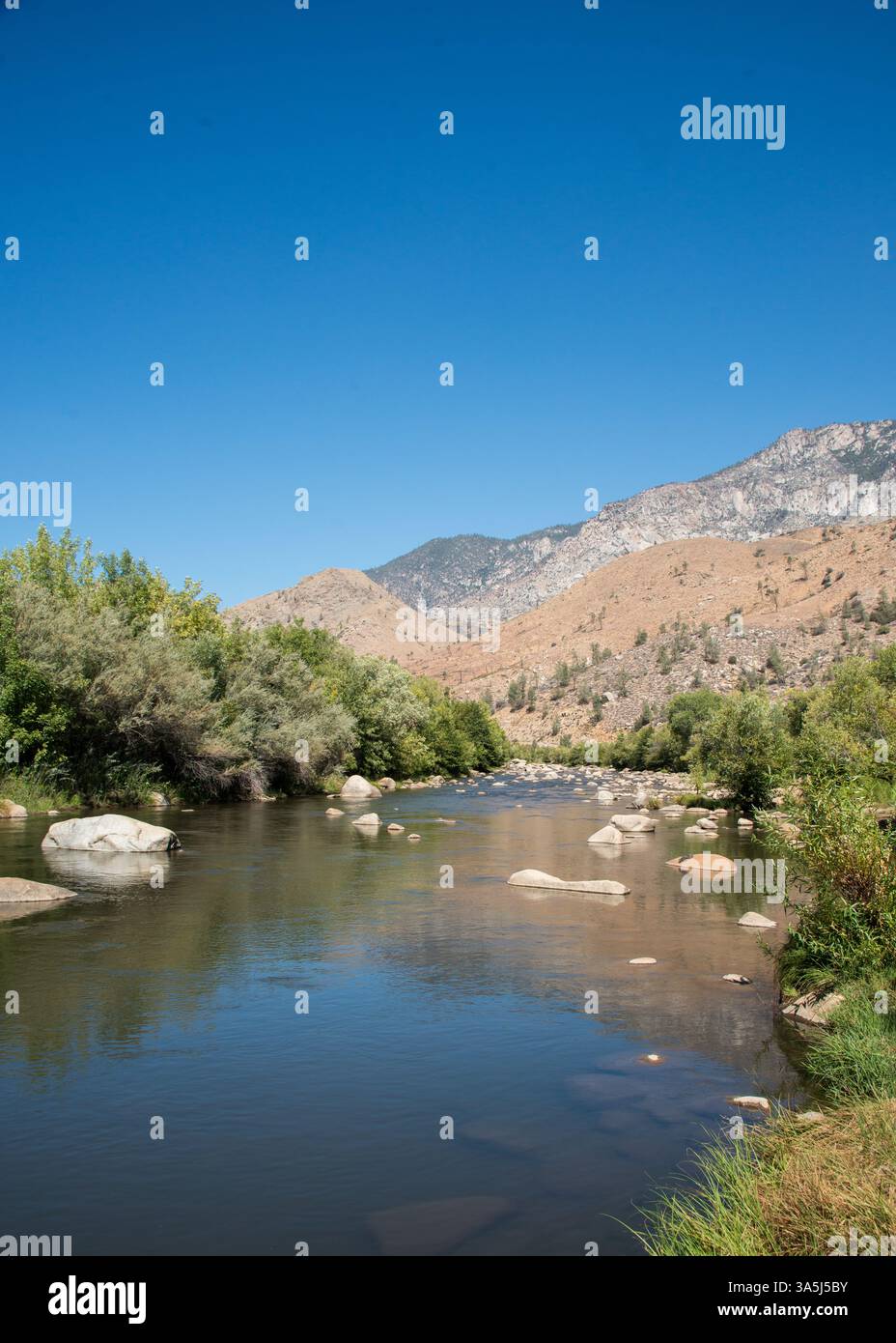 Fiume Kern in California vicino a Kernville Foto Stock
